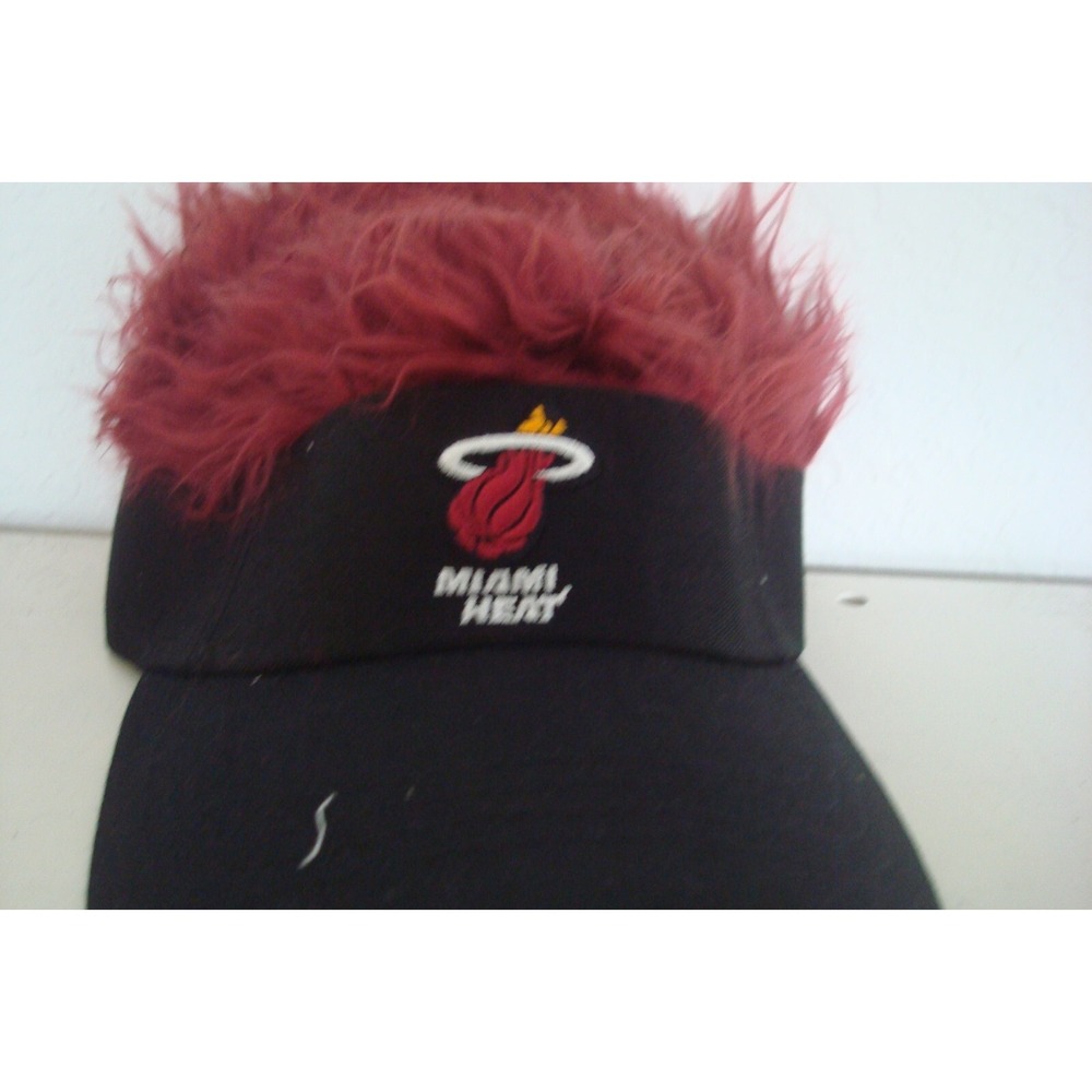MIAMI HEAT VISOR  BEACH GOLF STRAPBACK  DEADSTOCK HAT CAP‎ VINTAGE A4